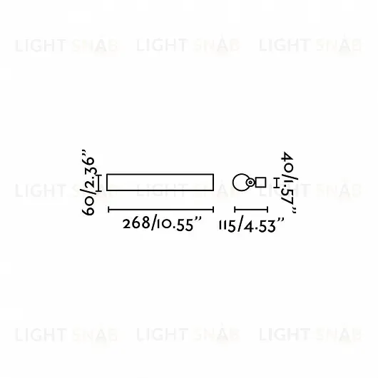 Светильник настенный Siret chrome 64177 64177