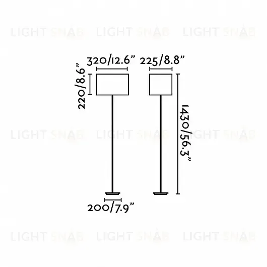 Торшер Thana nickel+white 68531 68531