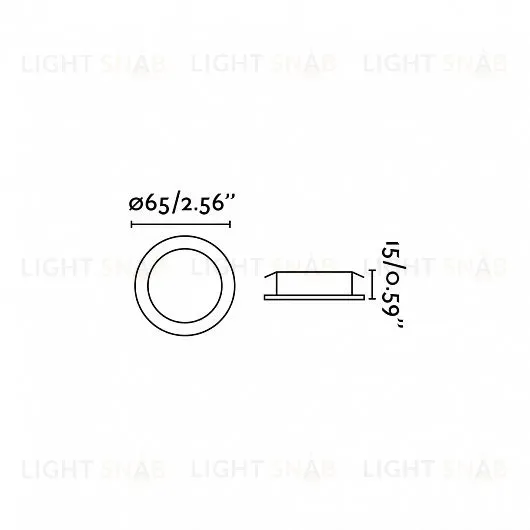 Встраиваемый светильник Led mini chrome 42911 42911