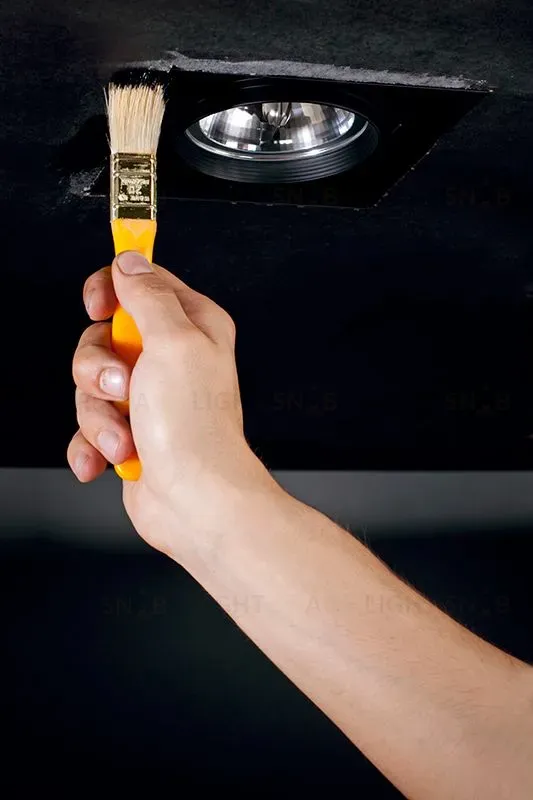 Встраиваемый светильник Gingko QR 111 with frame black 03030202 3030202