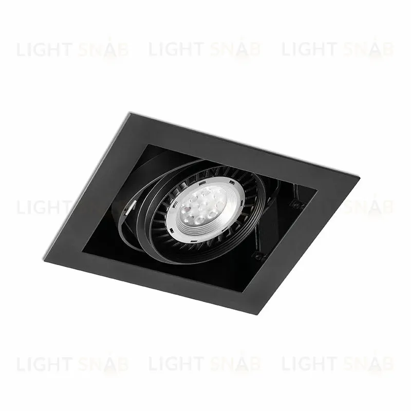 Встраиваемый светильник Gingko QR 111 with frame black 03030102 3030102
