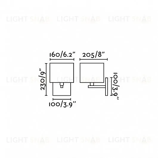 Светильник настенный Thana nickel+white 68532 68532