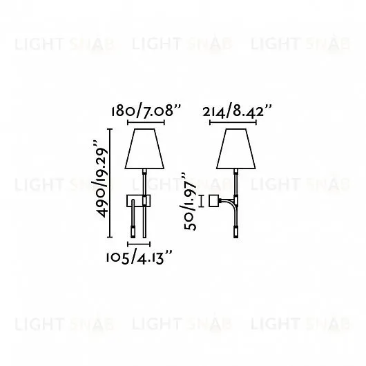 Светильник настенный Sabana nickel+beige 29992 29992