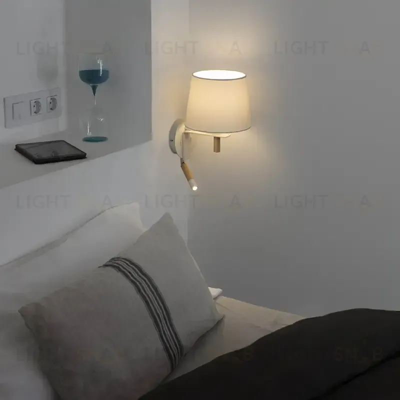 Светильник настенный Fusta white+wood 28391 28391
