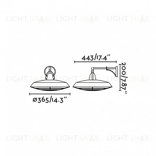 Светильник настенный Plec old brown 66208 66208