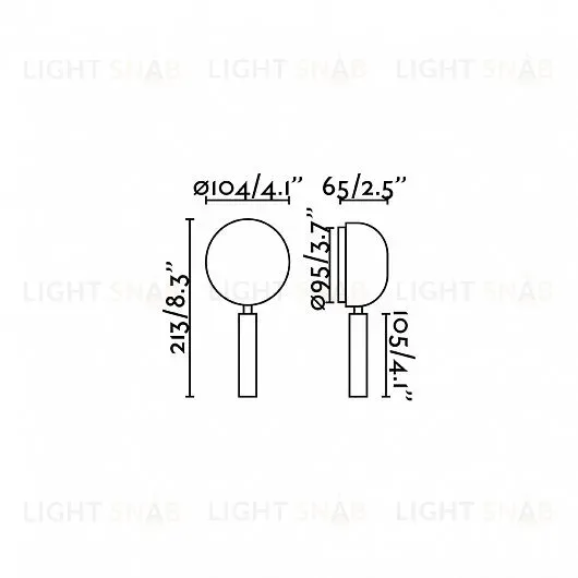 Светильник настенный Press white 62350 62350