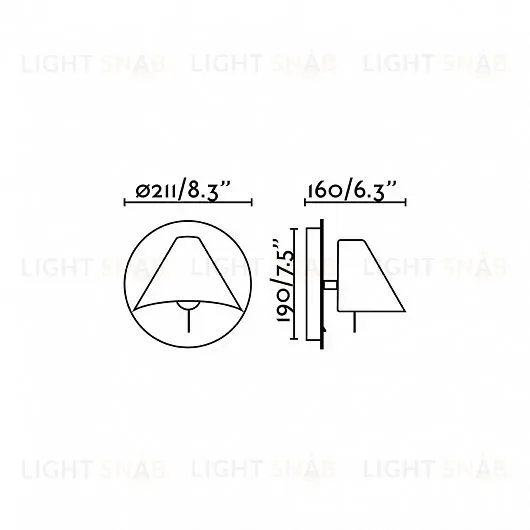 Светильник настенный Noon white 62355 62355