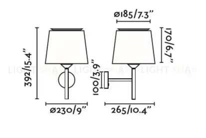 Светильник настенный Savoy white+white 20300-92 20300-92