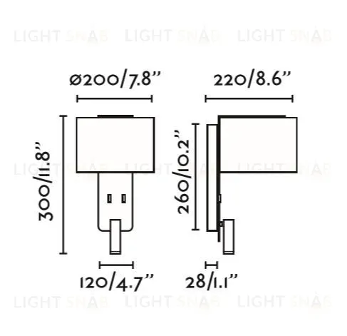 Светильник настенный Fold black 64305 64305