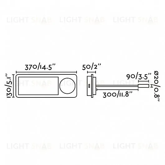 Светильник настенный Mood black+wood 20062 20062