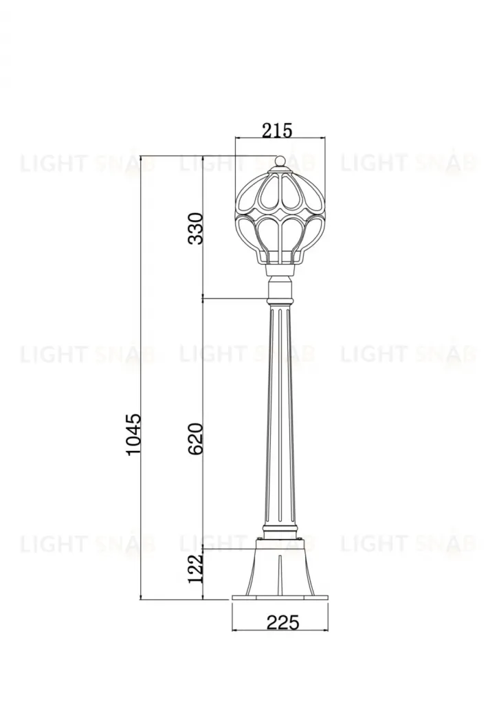 Ландшафтный светильник VAIL  O023FL-01G