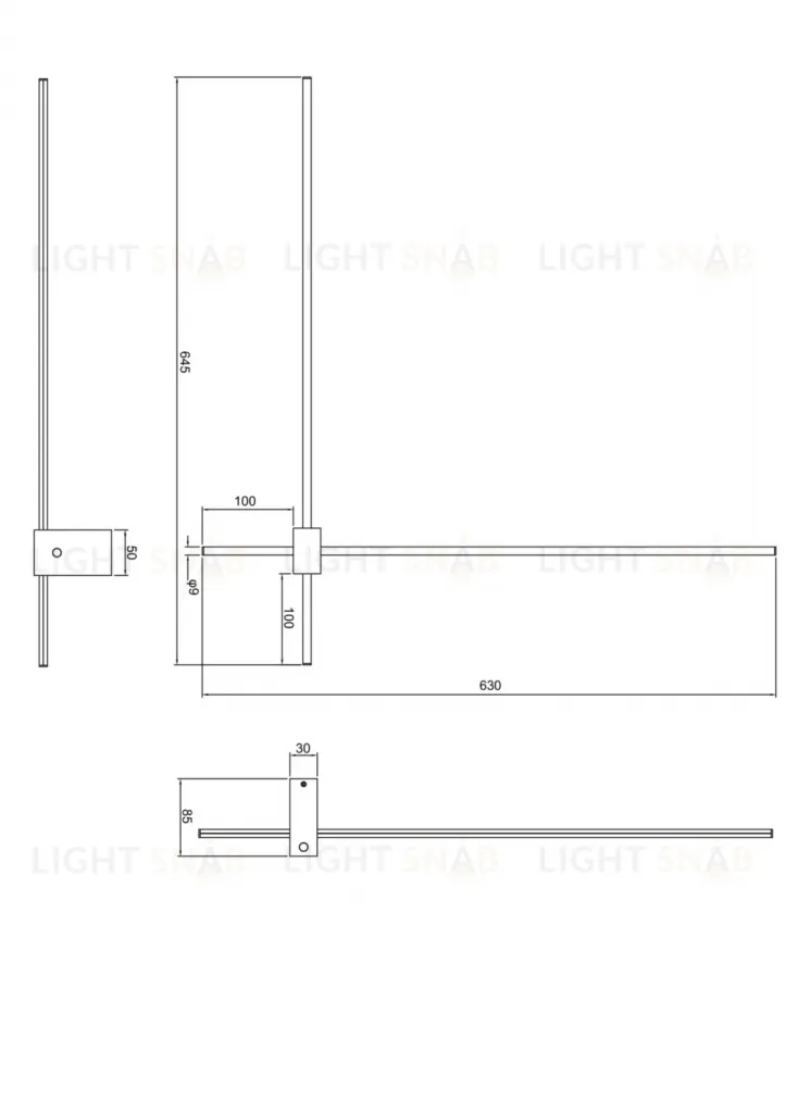 Настенный светильник (бра) NARS C070WL-L12GB3K