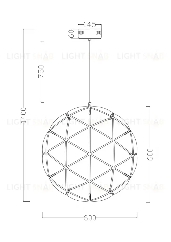 Подвесной светильник AMTER FR5099PL-L45CH