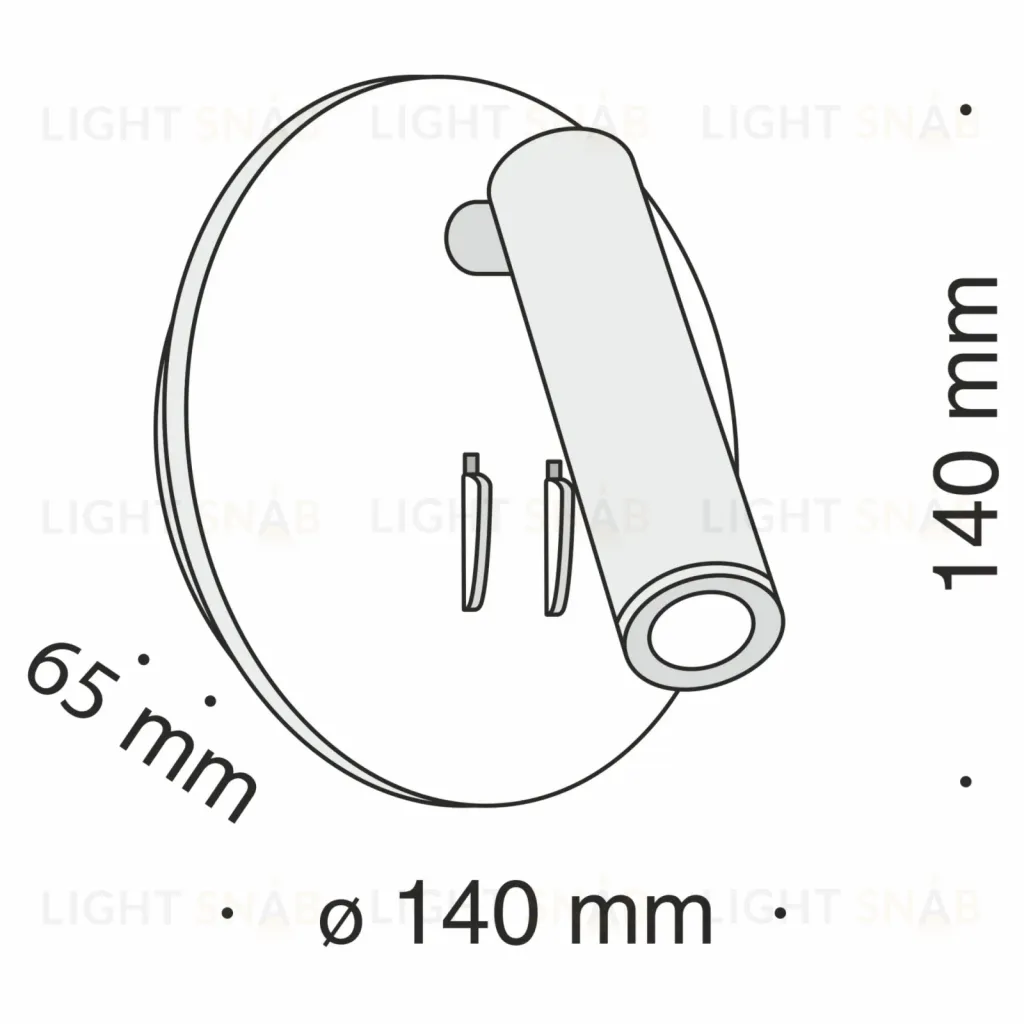 Настенный светильник (бра) ISOL C176-WL-01-6W-W