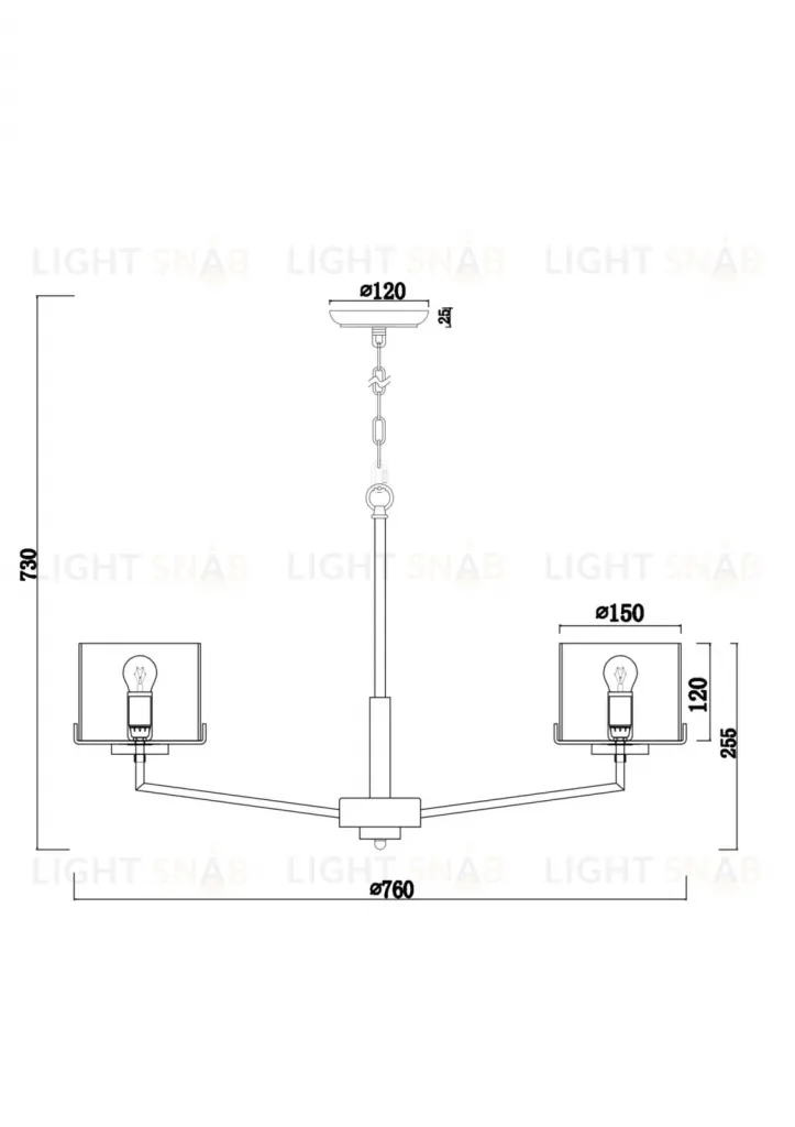 Люстра REN  FR5096PL-08CH