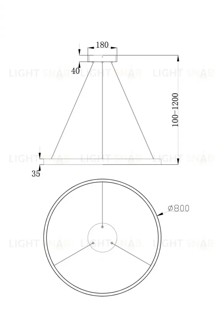 Подвесной светильник RIMET MOD058PL-L42W4K