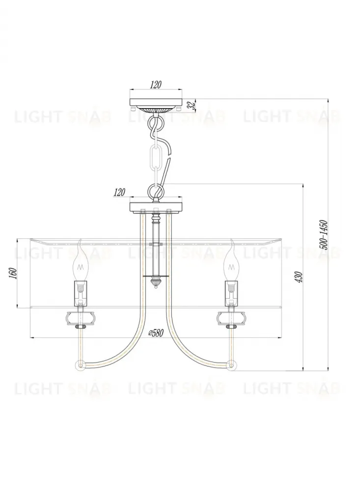 Подвесной светильник REMANT ARM006PL-06G