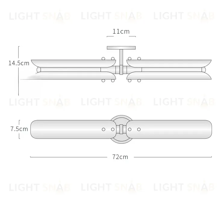 Дизайнерский настенный светильник (Бра) PLATIERE W1579
