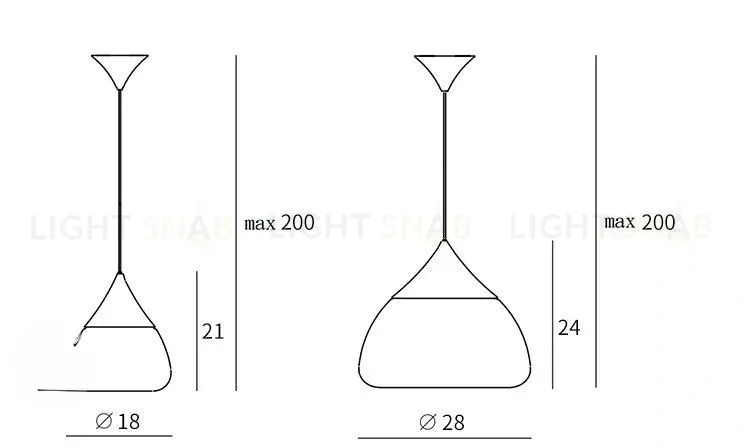 Подвесной светильник ORBI PD244