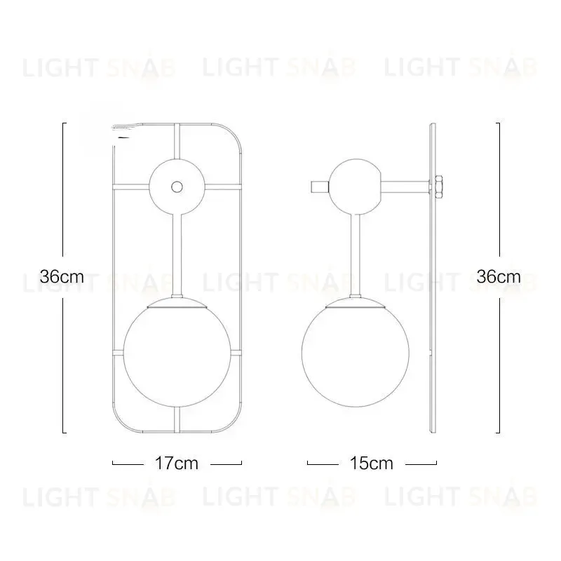 Настенный светильник (Бра) ROCHO W682