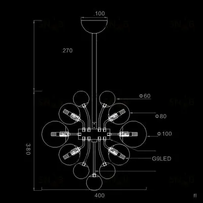 Дизайнерская люстра VALENCE L980