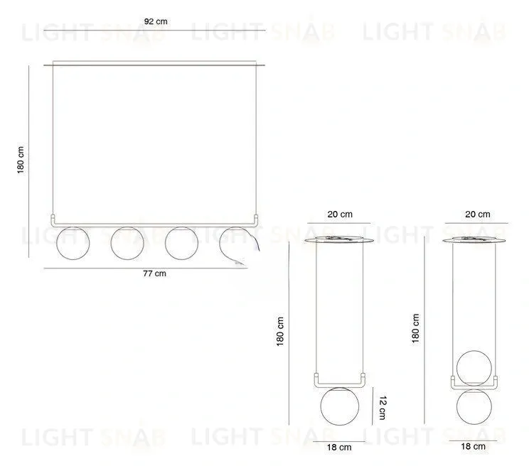 Дизайнерский подвесной светильник TRIBECA PD2411