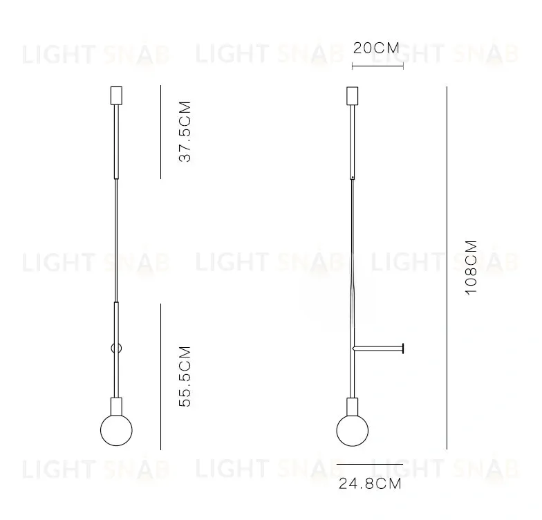 Настенный светильник (Бра) BIG KICK W1733
