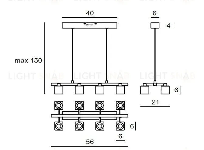 Люстра Crystall K9 G1368-1