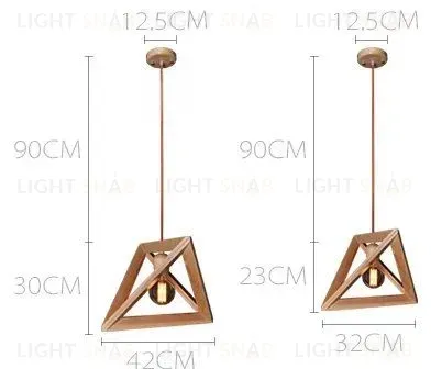 Подвесной светильник Wood Triangle PD1652