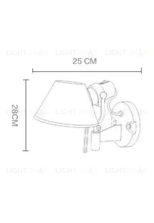 Настенный светильник (Бра) Tolomeo Б 0099-1