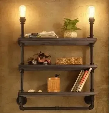 Настенный светильник-полка Loft shelf Б 0192