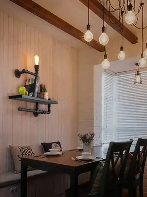 Настенный светильник-полка Loft shelf Б 0192