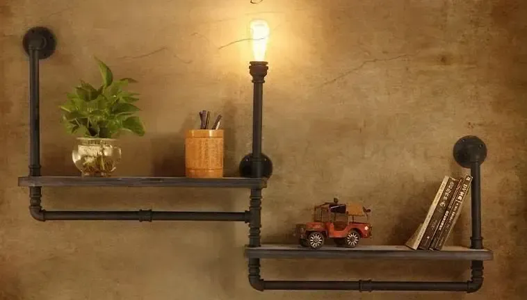 Настенный светильник-полка Loft shelf Б 0192
