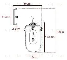 Настенный светильник (Бра) TURQUOISE W199
