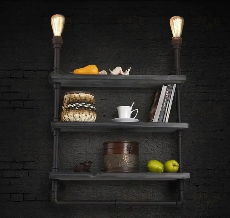 Настенный светильник-полка Loft shelf Б 0192