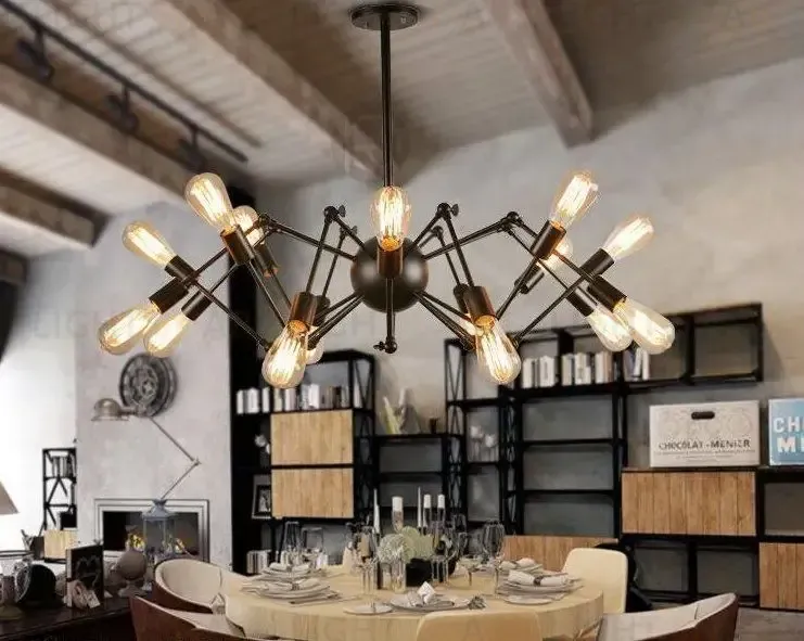 Люстра Loft Industrial Spider PD1166