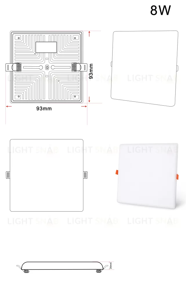 ZORTES   CLOUD  ZRS.57794.8 Мощность-8Вт Тип лампы: Встроенный LED ZRS.57794.8