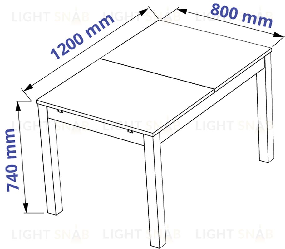 Стол обеденный раскладной ВАРДИГ М 120(180)x80 шпон, ясень черный S00500