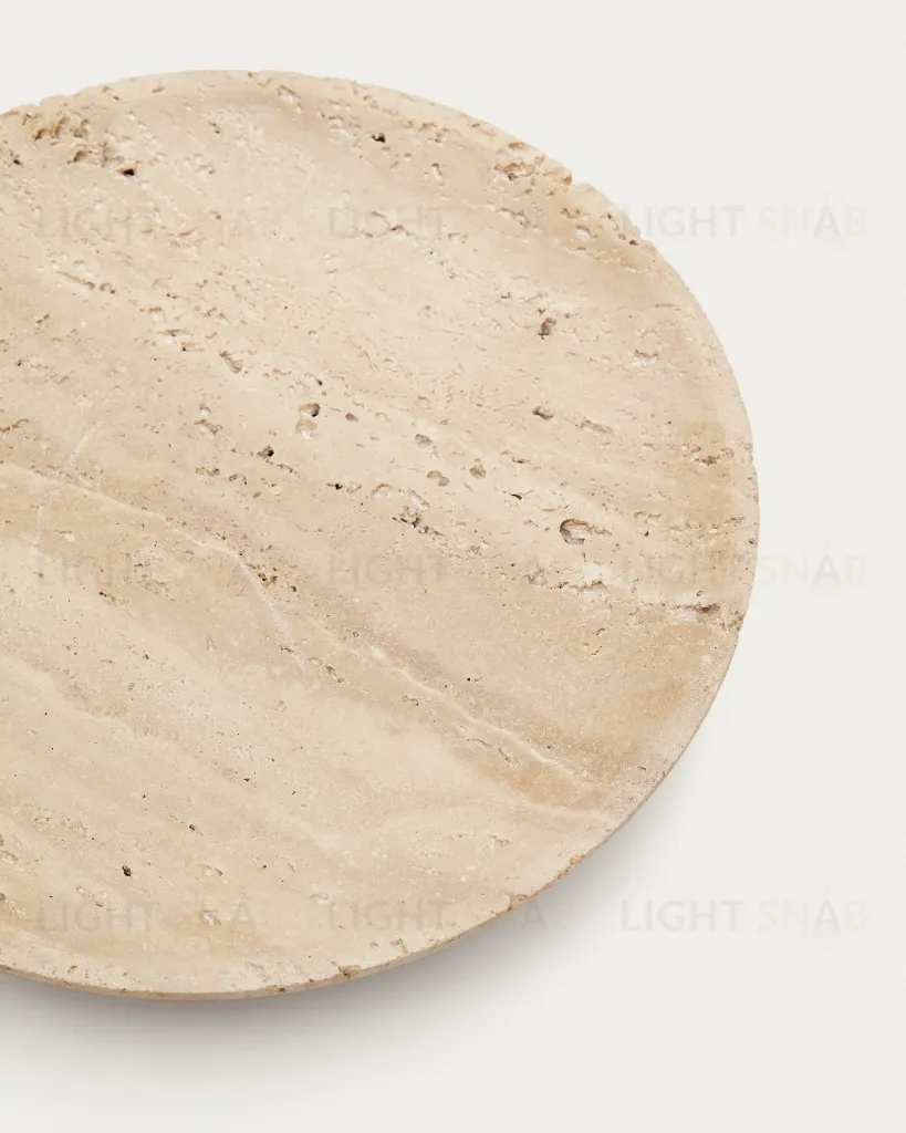 Madlena Маленький бежевый травертиновый поднос 178160