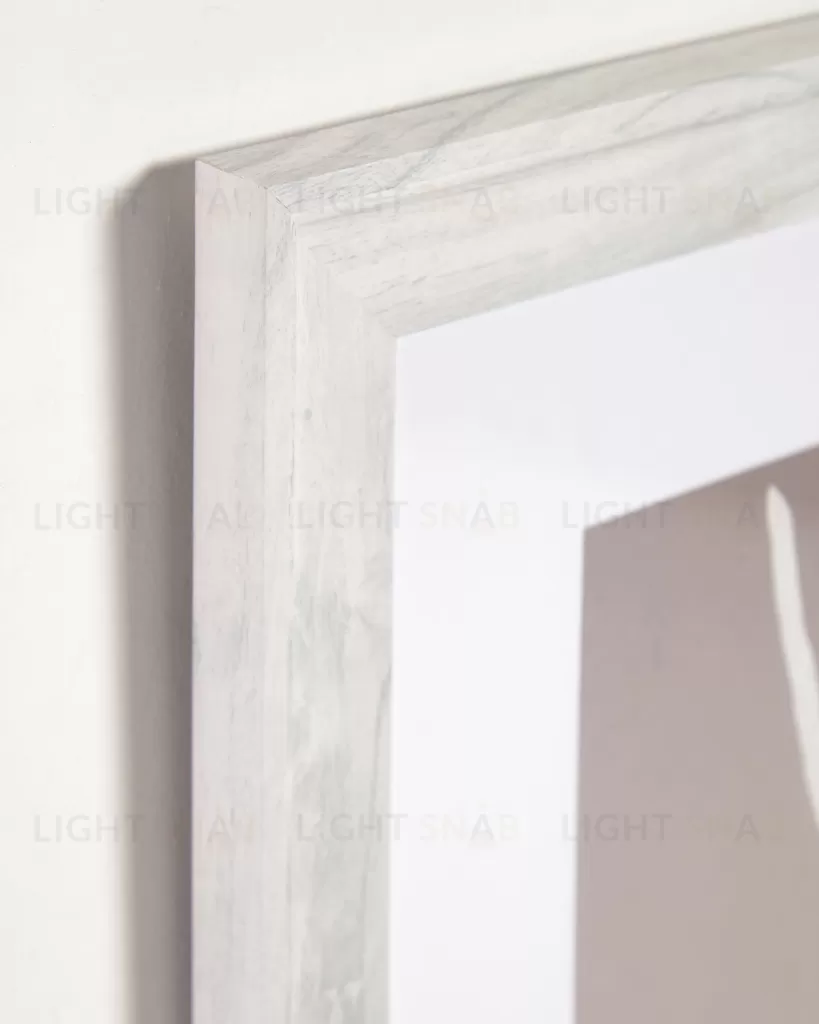 Картина Llucia в коричнево-белом цвете 40 x 40 см 108096