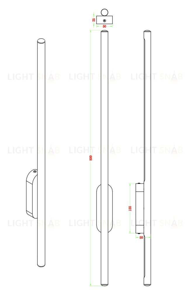 Бра ZORTES GLAZE ZRS.1178.14 Мощность-14Вт Тип лампы: Встроенный  Встроенный LED ZRS.1178.14