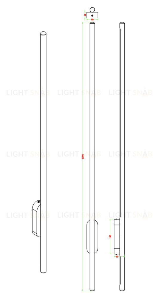 Бра ZORTES GLAZE ZRS.1178.20 Мощность-20Вт Тип лампы: Встроенный  Встроенный LED ZRS.1178.20