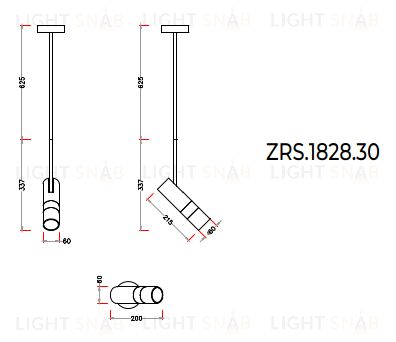 Подвесной Светильник ZORTES TWEENY ZRS.1828.30 Мощность-6Вт Тип лампы:GU10 ZRS.1828.30