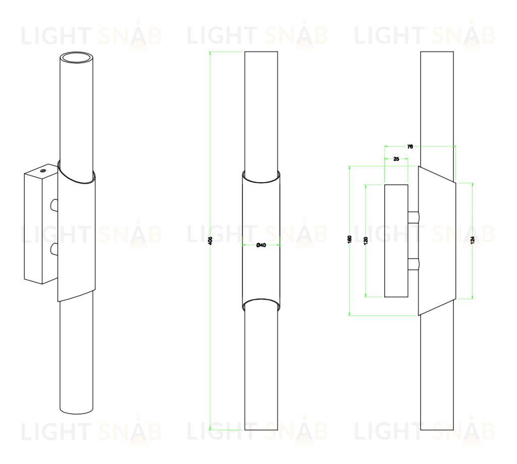 Бра ZORTES TWIN ZRS.19020.2 Мощность-20Вт Тип лампы:G9 ZRS.19020.2