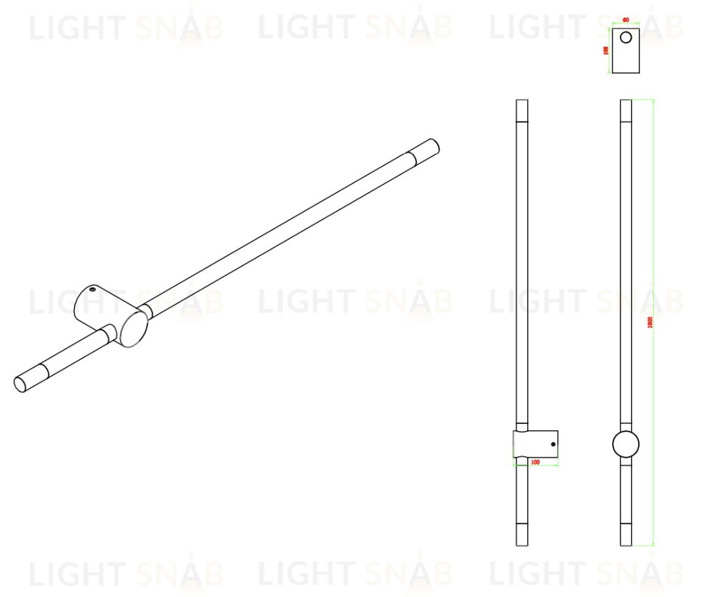 Бра ZORTES CRYSPY ZRS.1201.15 Мощность-15Вт Тип лампы: Встроенный  Встроенный LED ZRS.1201.15