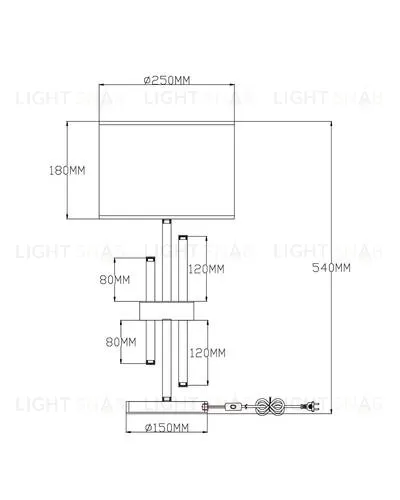 Настольная лампа Moderli V2641-1T Trio 1*E27*60W УТ000021576