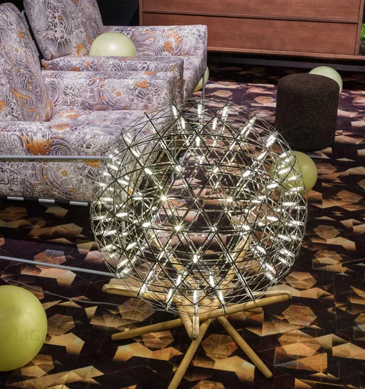 Напольная лампа   Raimond Tensegrity by Moooi (золотой, D 89 cm) LSR3656