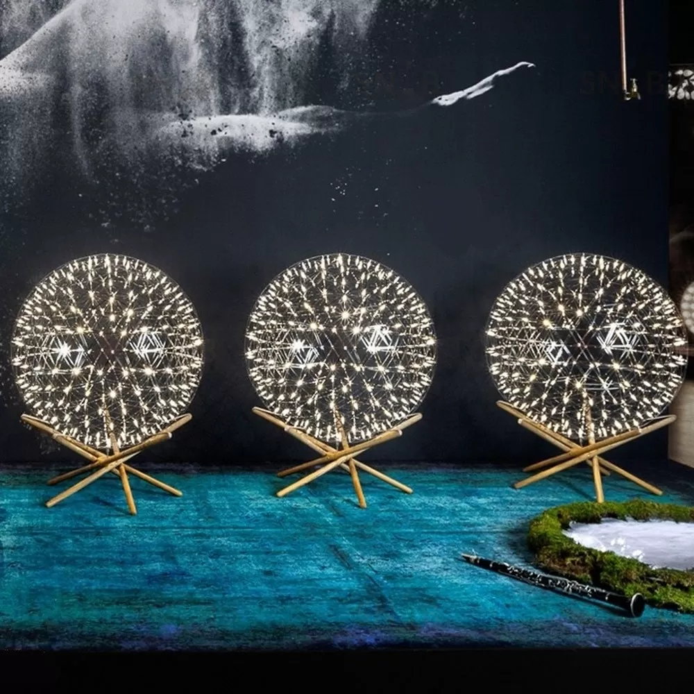 Напольная лампа   Raimond Tensegrity by Moooi (серебряный, D 89 cm) LSR3657