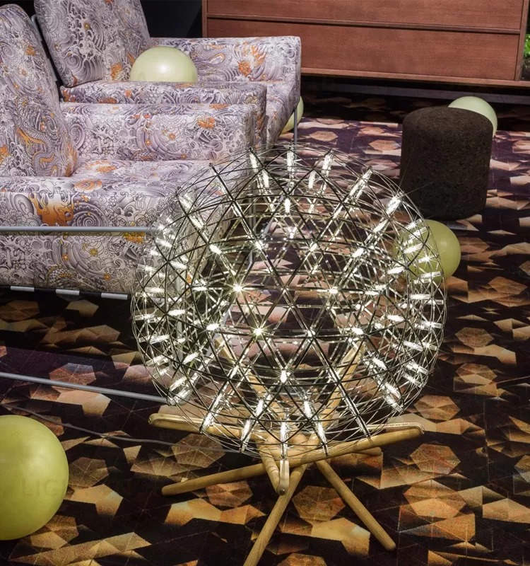 Напольная лампа   Raimond Tensegrity by Moooi (золотой, D 61 cm) LSR3658