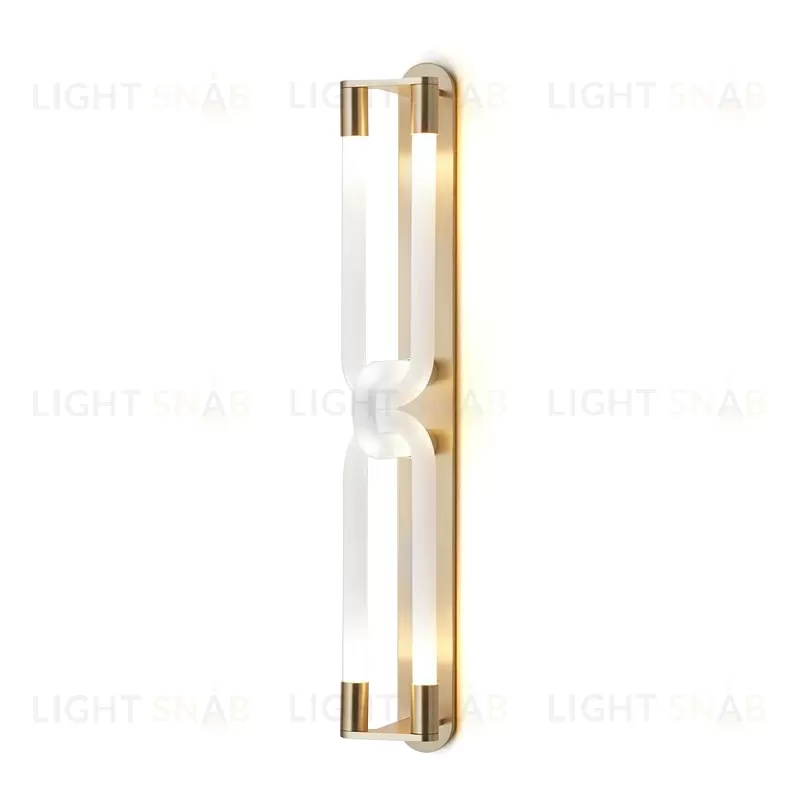 Настенный дизайнерский светильник  Loopi Double by Articolo Lighting (золотой) LSR4283